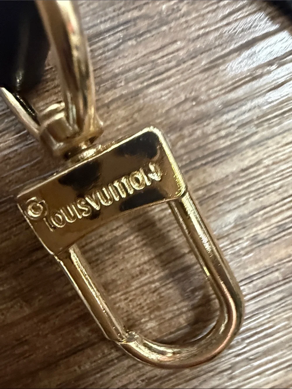 Designer LV Monogram Crossbody Strap Gold Hardware